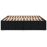 Bed Frame without Mattress Black Super King Fabric 3284872
