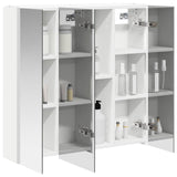 Bathroom Mirror Cabinet White 63.5 x 15.5 x 60.5 cm 889247