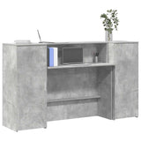 Reception Desk Concrete Grey 180x50x103.5 cm Engineered Wood 3324208