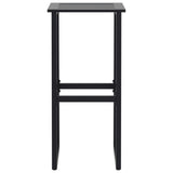 Bar Stools 4 pcs Black 38x38x80 cm Powder-coated Steel 4009266