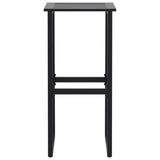 3 Piece Garden Bar Set Black Powder-coated Steel 3283750