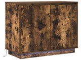 LED Sideboard for Smoked Oak 71 x 34.5 x 75 cm Engineered Wood 869646