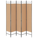 Room Divider Beige 200 x 200 cm Fabric 42039201
