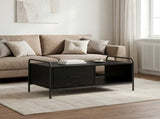 Coffee Table Black Oak 90 x 49 x 41 cm Engineered Wood 8013578