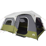 Family Tent with LED 9-Person Light Green Quick Release 94311