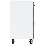 Kitchen Base Cabinet Lucca Smoked Oak Engineered Wood 853702