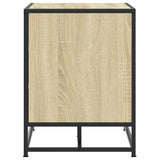 Shoe Bench Sonoma Oak 84x40x53.5 cm Engineered Wood and Metal 849230