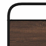Bed Frame Without Mattress 107x203 cm Brown Oak Engineered Wood 4100321