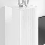 TV Wall Cabinet Gloss White 30 x 31 x 100 cm Engineered Wood 892317