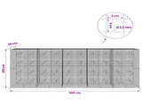 Gabion with 3.5 mm Wire and 5x5 cm Mesh 500x20x200 cm 3462196