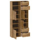 Side Cabinets 4 pcs "ODDA" 40x24x79 cm Solid Wood Pine 3365348
