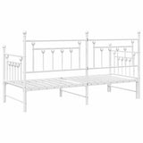 Daybed Frame White 80 x 200 cm Steel 42002678