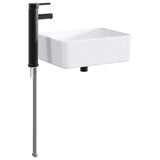 Bathroom Wash Basin Matte Black 40.5 x 30.5 x 13 cm Metal 890249