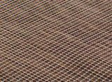Outdoor Flatweave Rug 140x200 cm Brown 340789