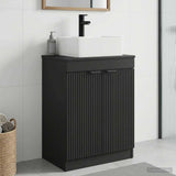 Bathroom Vanity with Sink Black 54 x 35 x 83 cm Engineered Wood 890159