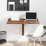 Folding Wall Table Brown Oak 100x60x56 cm Engineered Wood 342652