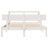 Bed Frame without Mattress White 120x190 cm Small Double Solid Wood Pine 3305789
