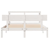 Bed Frame without Mattress White 160x200 cm Solid Wood Pine 3305805