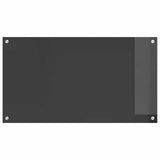 Kitchen Backsplash 2 pcs Dark Grey 90 x 50 cm Tempered Glass 3415465