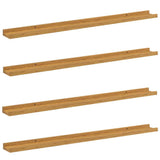 Wall Shelf 4 pcs Beige 100 x 9 x 3 cm Engineered Wood 42020039