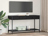 Console Table Black Oak 100 x 34.5 x 75 cm Engineered Wood 882243