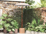Balinese Parasol Cream 125 x 125 x 260 cm Cotton and Wood 42006464