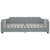 Daybed with Mattress Light Grey 90x190 cm Fabric 3197703