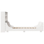 ZNTS Bookcase Bed without Mattress White 75x190 cm Small Single Solid Wood 3323831