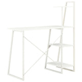 Desk with Shelving Unit White 102x50x117 cm 20282