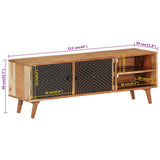 TV Cabinet 112x30x40 cm Solid Wood Acacia 351621