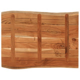 Table Top 90x60x2.5 cm Rectangular Solid Wood Acacia Live Edge 370621