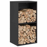 Firewood Rack Black 40x30x75 cm Cold-rolled steel 864191