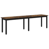 Bench Smoke Oak 160 x 35 x 45 cm Engineered Wood 892604