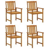 311848 Garden Chairs 4 pcs Solid Acacia Wood