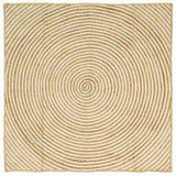 Area Rugs White 160 x 160 cm Jute 42010723