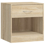242546 Nightstand 2 pcs with Drawer Oak Colour