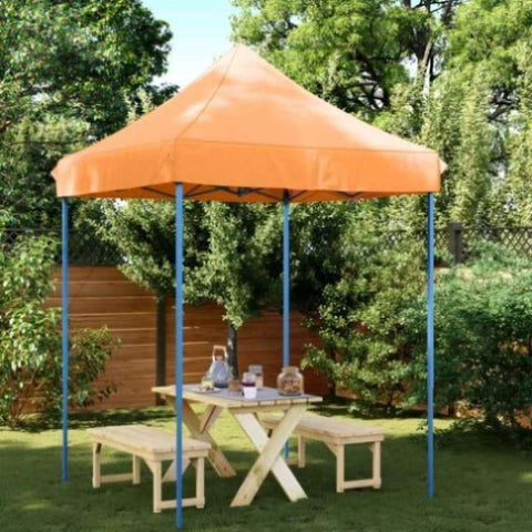 ZNTS Foldable Party Tent Pop-Up Orange 200x200x306 cm 4004985