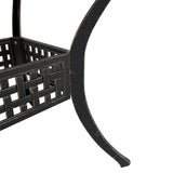ZNTS 3 Piece Bistro Set Bronze Cast Aluminium 3216345