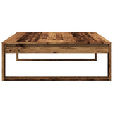 Coffee Table Old Wood 100x100x35 cm Engineered Wood 856690