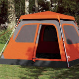Family Tent Dome 6-Person Grey and Orange Quick Release 4004235