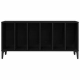 Record Cabinet Black Oak 100 x 38 x 48 cm Engineered Wood 862869