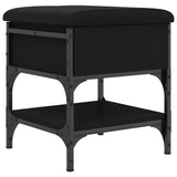 Shoe Bench Black 42x42x45 cm Engineered Wood 835182