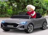 Audi Q8 e-tron Sportback Licensed 12V Ride on Car w/ Remote, 4 Spring Suspension Wheels, Headlamps, T3398P422395