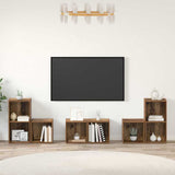TV Cabinet Set Wall-mounted 6 pcs Old Wood Engineered Wood 3393162