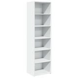 Highboard White 50x41x185 cm Engineered Wood 3281680