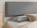 Bed Frame with Upholstered Headboard Light Grey 180 x 200 cm 877819