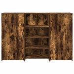 Reception Desk Smoked Oak 155x50x103.5 cm Engineered Wood 3324200