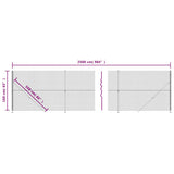 Chain Link Fence with Flange Silver 1.6x25 m 154044