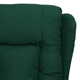 Recliner Chair Dark Green Fabric 339054