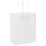 ZNTS Paper Bags 250 pcs with Handles White 18x8x22 cm 4101614